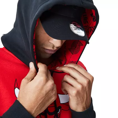 NBA Colour Block Chicago Bulls Hoody