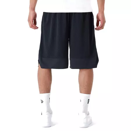 New Era Arch Logo Mesh Shorts "Black"