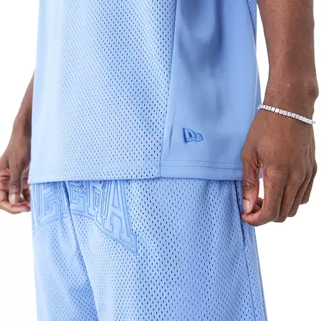 New Era Arch Logo Mesh Tank Top "Blue"
