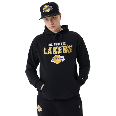 New Era L.A Lakers Team Script Oversized Hoodie
