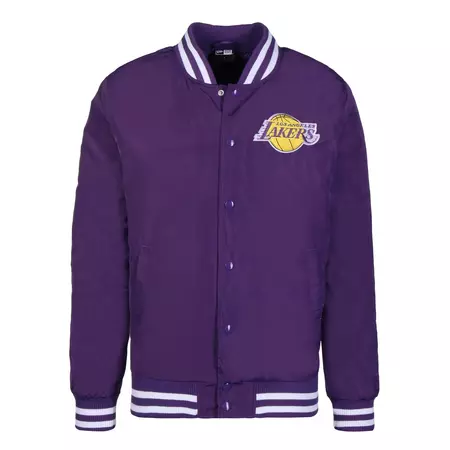 New Era Los Angeles Lakers NBA Team Bomber Jacket (Purple)
