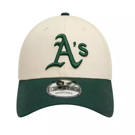New Era MBL Oakland Athletics Color Block 9FORTY Cap "Light Beige"