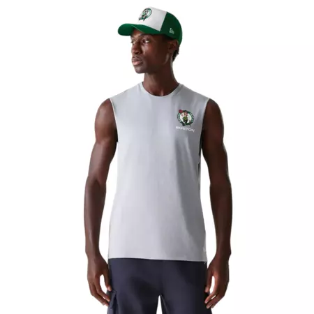 New Era NBA Boston Celtics Graphic Sleeveless T-Shirt "Grey "