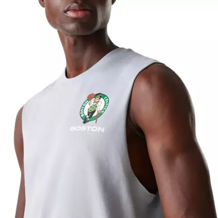 New Era NBA Boston Celtics Graphic Sleeveless T-Shirt "Grey "
