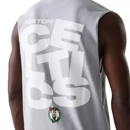 New Era NBA Boston Celtics Graphic Sleeveless T-Shirt "Grey "