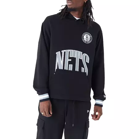 New Era NBA Brooklyn Nets Arch Graphic Oversized Pullover Hoodie