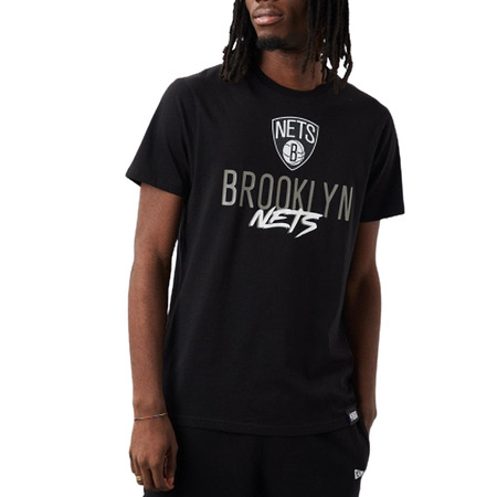 New Era NBA Brooklyn Nets Script Logo Tee "Black"
