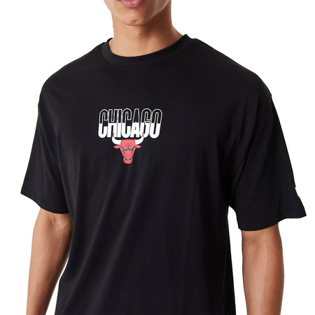 New Era NBA Chicago Bulls City Graphic Oversized T-Shirt