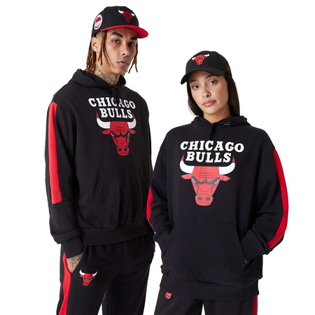 New Era NBA Chicago Bulls Colour Block Pullover Hoodie