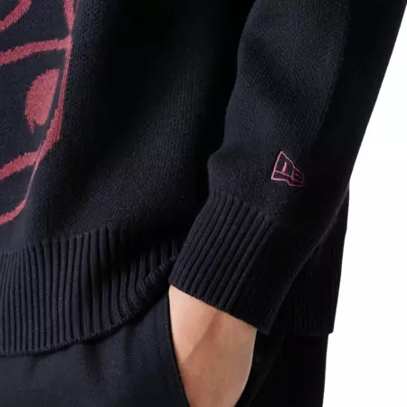 Jersye de Punto New Era NBA Chicago Bulls Knit Oversized Sweater "Black"