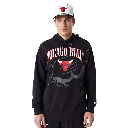 New Era NBA Chicago Bulls Logo Pullover Hoodie "Black"