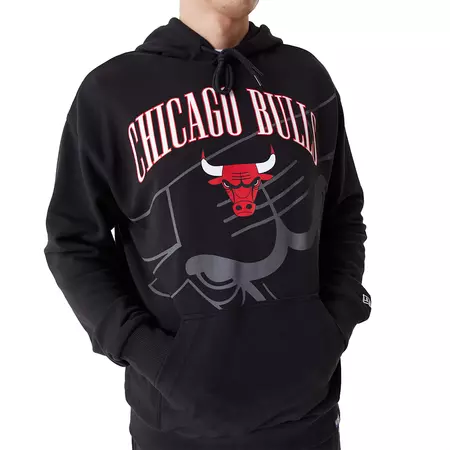 New Era NBA Chicago Bulls Logo Pullover Hoodie "Black"