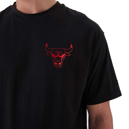 New Era NBA Chicago Bulls Metallic Tee "Black-Red"