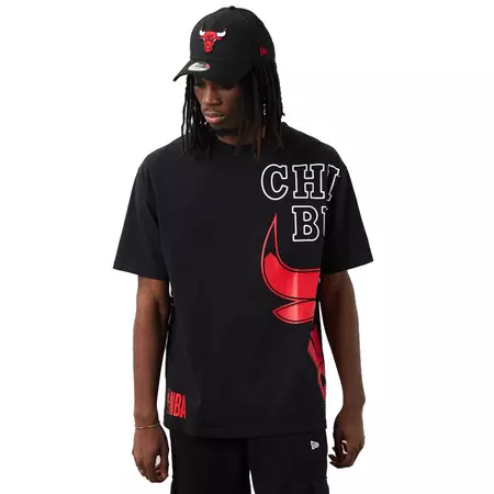 New Era NBA Chicago Bulls Side Logo Oversize Tee