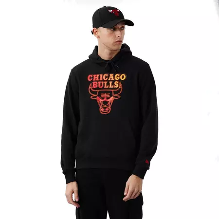 New Era NBA Chicago Bulls Neon Fade Logo Hoodie