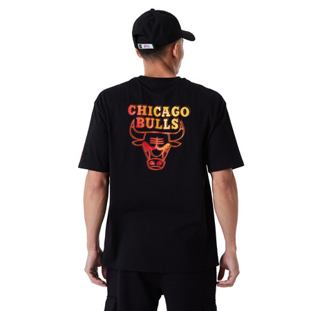 New Era NBA Chicago Bulls Neon Fade Logo Tee