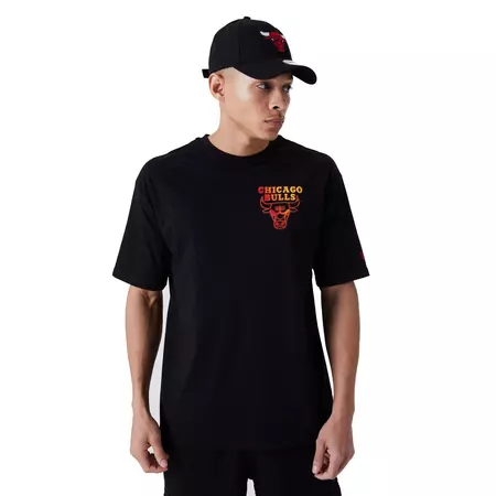 New Era NBA Chicago Bulls Neon Fade Logo Tee