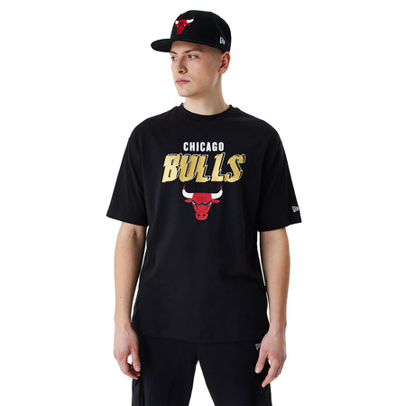 New Era NBA Chicago Bulls Team Script Oversized T-Shirt