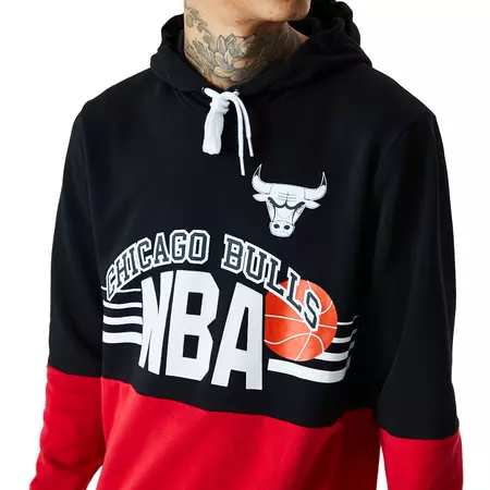 New Era NBA Chicago Bulls Throw Back Hoodie