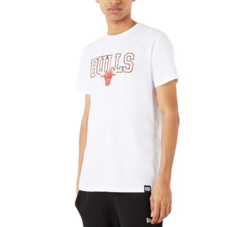 New Era NBA Chicago Bulls Throwback Graphic T-Shirt "White"