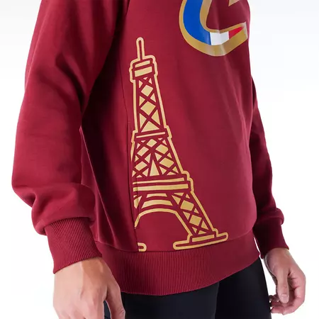 New Era NBA Cleveland Cavaliers Paris Games 2024 Reg Hoodie