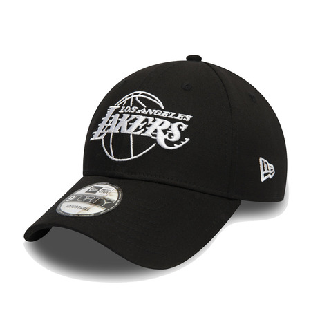 New Era NBA L.A LAkers Essential Outline 9FORTY Cap "Black"