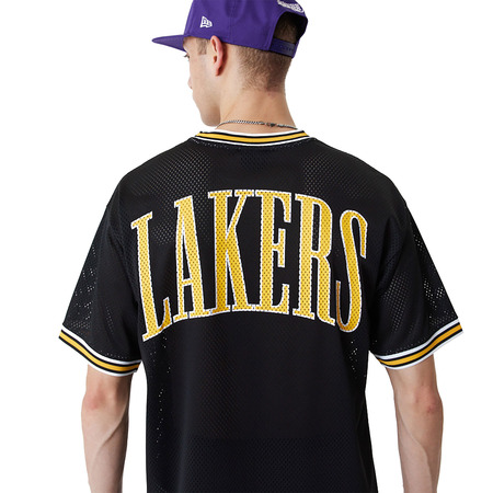 New Era NBA L.A LAkers Lifestyle Mesh Oversized T-Shirt