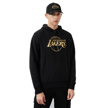 New Era NBA L.A Lakers Logo Foil Print "Black-Gold Metallic"