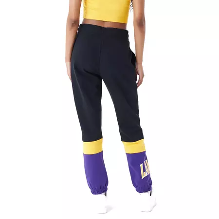 New Era NBA L.A LAkers Womens Colour Block Joggers