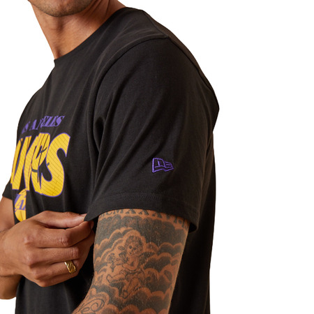 New Era NBA L.A Lakers Wordmark Court Infill T-Shirt "Black"