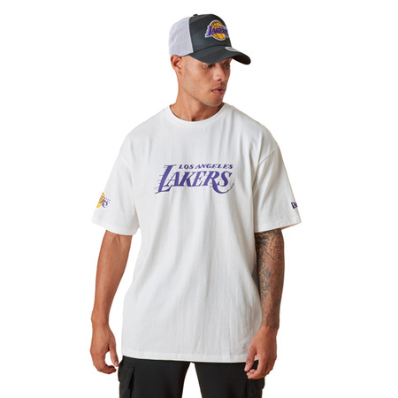 New Era NBA L.A Lakers Wordmark Logo T-Shirt
