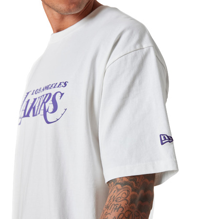 New Era NBA L.A Lakers Wordmark Logo T-Shirt