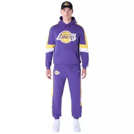 New Era NBA L.A Lakers Colour Block Oversized Pullover Hoodie