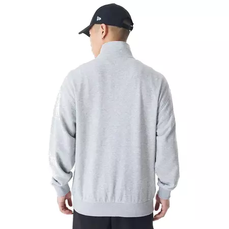 New Era NBA LA Lakers Lifestyle Quarter Zip Sweater "Grey"