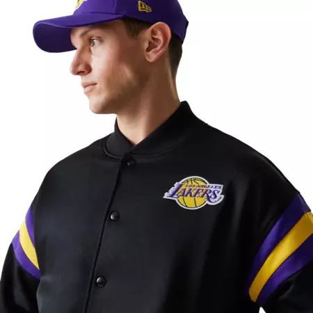 Chaqueta Bomber New Era NBA LA Lakers Panel