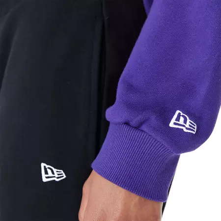 New Era NBA LA Lakers Womens Colour Block Crop Crew Neck Sweatshirt