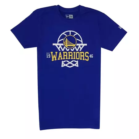 New Era NBA League Net Golden State Warriors Logo Tee