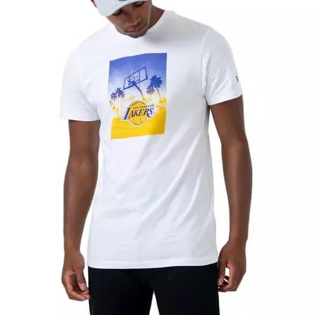 New Era NBA Los Angeles Lakers Graphic Photo Print Tee