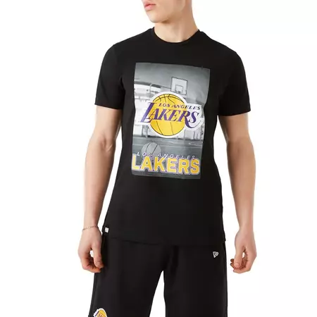 New Era NBA Los Angeles Lakers Photographic Tee "Black"
