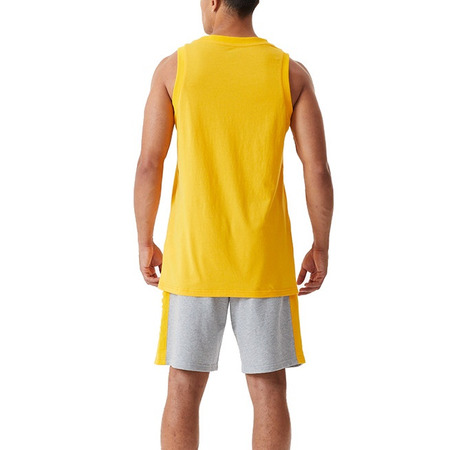 New Era NBA Los Angeles Lakers Side Panel Shorts "Grey-Yellow"