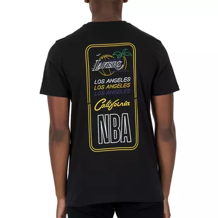 New Era NBA Neon Lights Los Angeles Lakers Tee