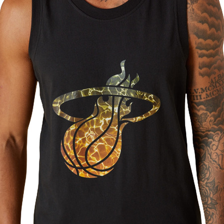 New Era NBA Miami Heat Team Water Print Logo Tank Top