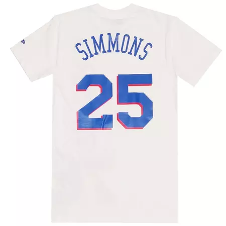 New Era NBA Team 76 Philadelphia Tee # 25 Simmons #