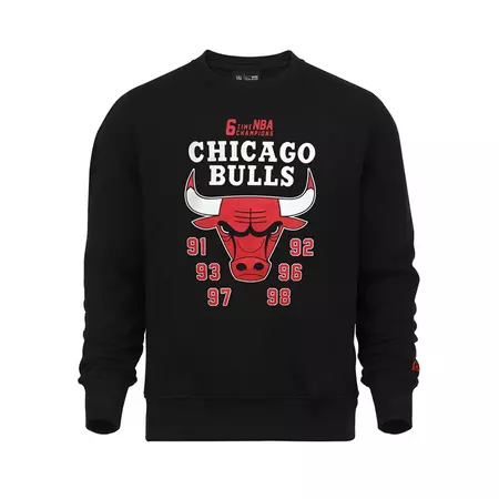 New Era NBA Team Champion Chicago Bulls Crewneck