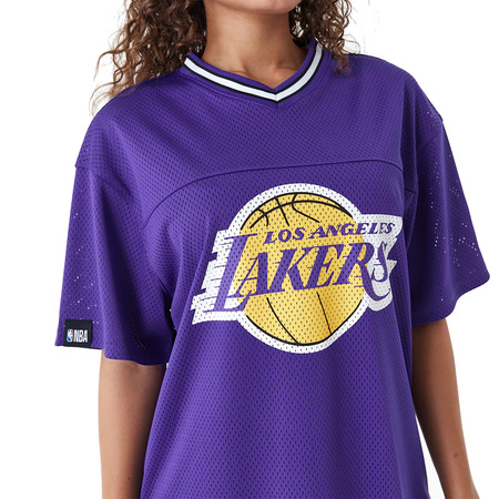 New Era NBA Team LA Lakers Womens Mesh Dress T-shirt