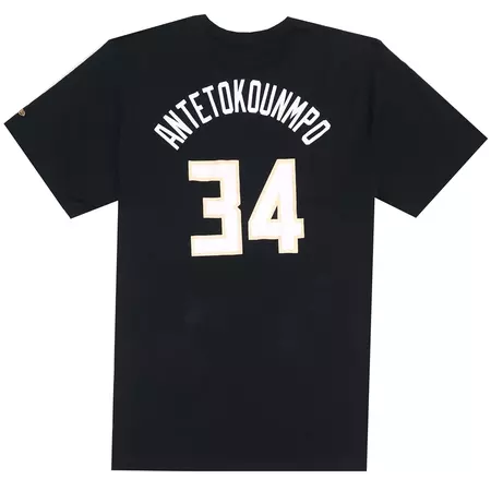 New Era NBA Team Milwaukee Bucks Tee #34 Antetokounmpo #