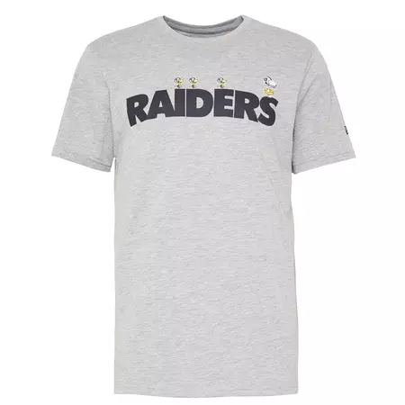 New Era NFL Snoopy Oakland Raiders X Peanuts T-shirt "Grey"