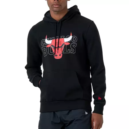 New Era Overlap Chicago Bulls Hoody