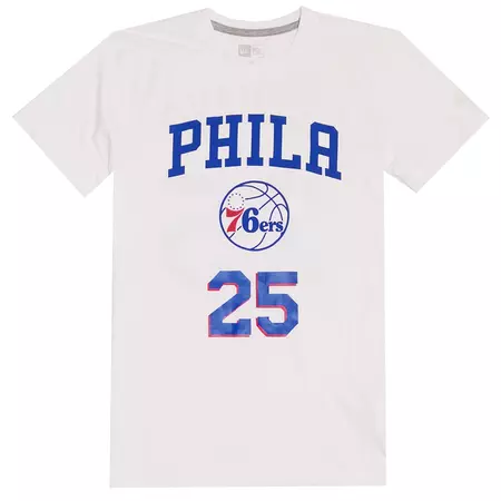New Era Philadelphia 76ers Logo Tee # 25 Simmons #