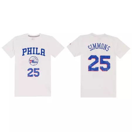 New Era Philadelphia 76ers Logo Tee # 25 Simmons #
